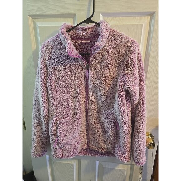 32 Degrees Heat Jacket Junior Girls Fuzzy Pink Full Zip Jacket. Large 14/ 16. - Picture 2 of 14